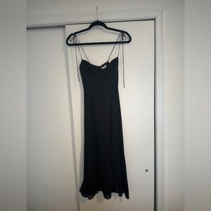 Reformation Juliette Black Strapy Dress